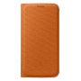 Samsung S6 Flip Wallet Cüzdan Kılıf Tekstil TURUNCU - EF-WG920BOEGWW