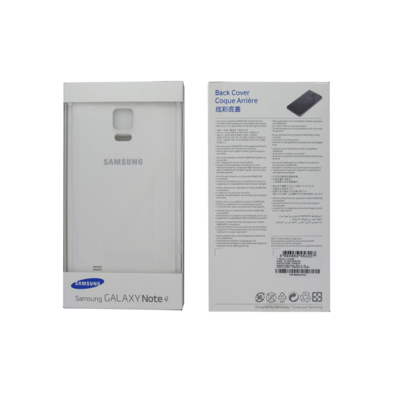 Samsung Galaxy Note4 Arka Pil Koruma Kapağı BEYAZ - EF-ON910SWEGWW