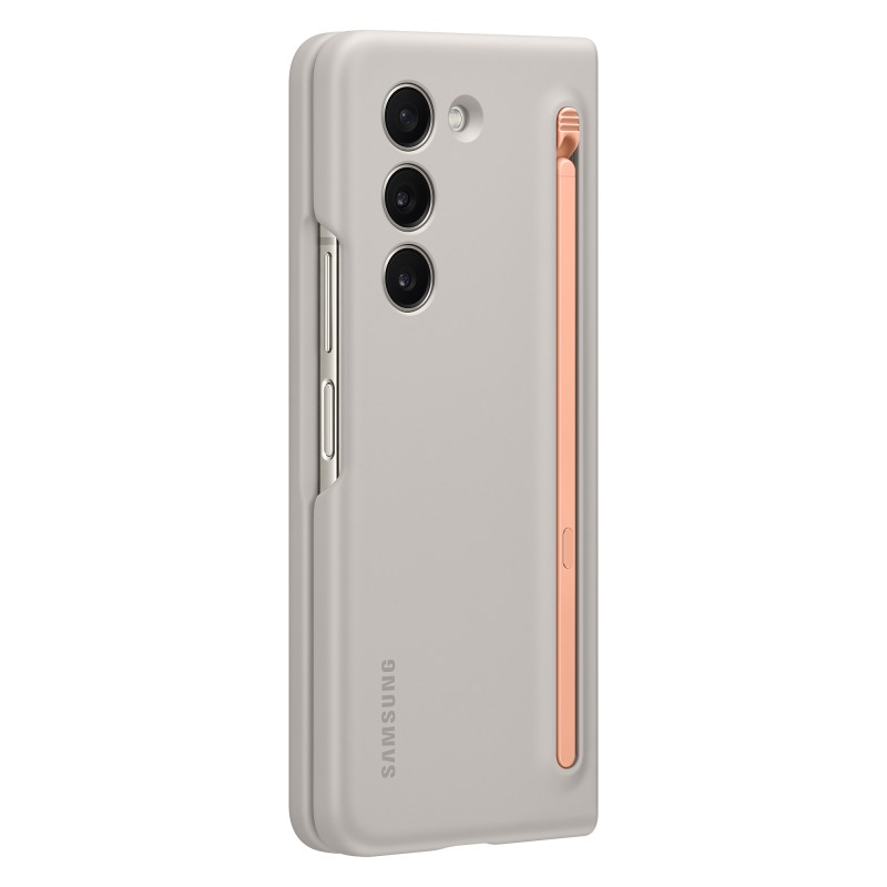 Samsung Z Fold5 İnce S PEN Kalemli Kılıf Bej-Kum - EF-OF94PCUEGWW
