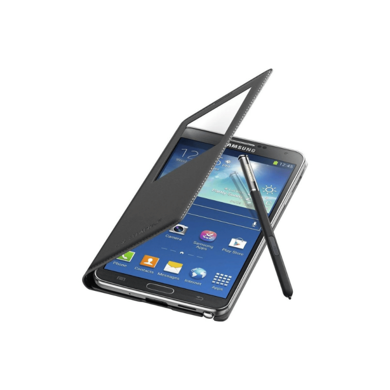 Samsung Galaxy Note3 N900 S View Pencereli Kılıf Siyah - EF-CN900BBEGWW