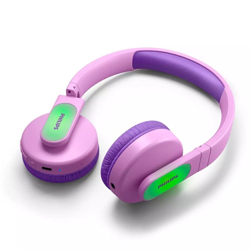 Philips TAK4206PK Kablosuz Kulak Üstü Çocuk Kulaklık Mikrofon 3.5 mm Oynatma Süre Kontrolü Pembe Philips TAK4206PK Kablosuz Kulak Üstü Çocuk Kulaklık Mikrofon 3.5 mm Oynatma Süre Kontrolü Pembe