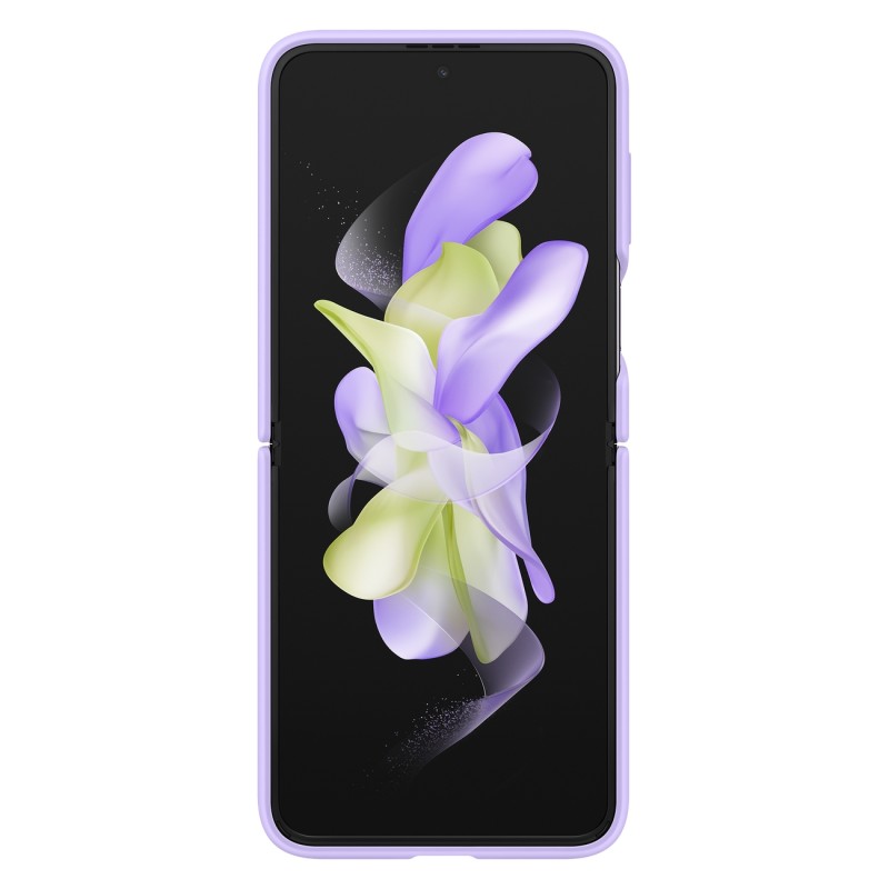 Samsung Z Flip 4 Yüzüklü Silikon Kılıf - Lavanta EF-PF721TVEGWW