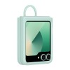 Samsung Galaxy Z Flip 6 Yüzüklü Silikon Kılıf - Yeşil Mint EF-PF741TMEGWW
