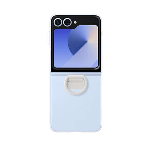 Samsung Galaxy Z Flip 6 Yüzüklü Silikon Kılıf - ŞEFFAF EF-QF741CTEGWW