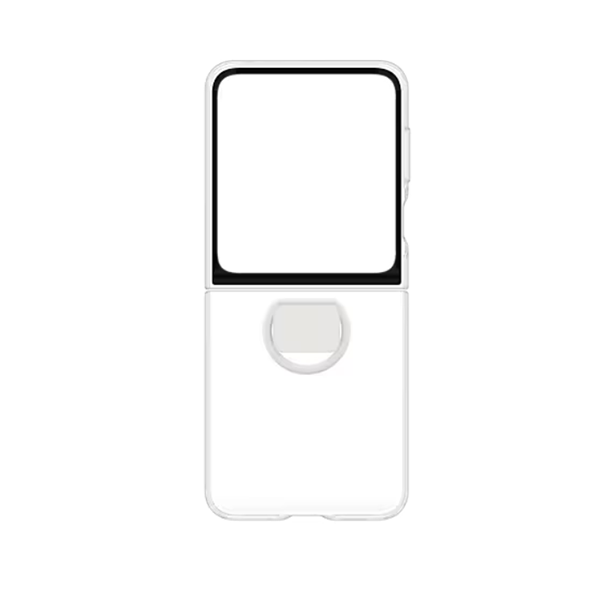 Samsung Galaxy Z Flip 6 Yüzüklü Silikon Kılıf - ŞEFFAF EF-QF741CTEGWW