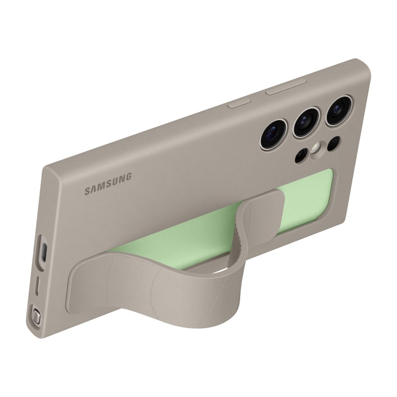 Samsung S24 ULTRA Kordonlu & Standlı Silikon Kılıf - Boz Kahverengi EF-GS928CUEGWW Samsung S24 ULTRA Kordonlu & Standlı Silikon Kılıf - Boz Kahverengi EF-GS928CUEGWW
