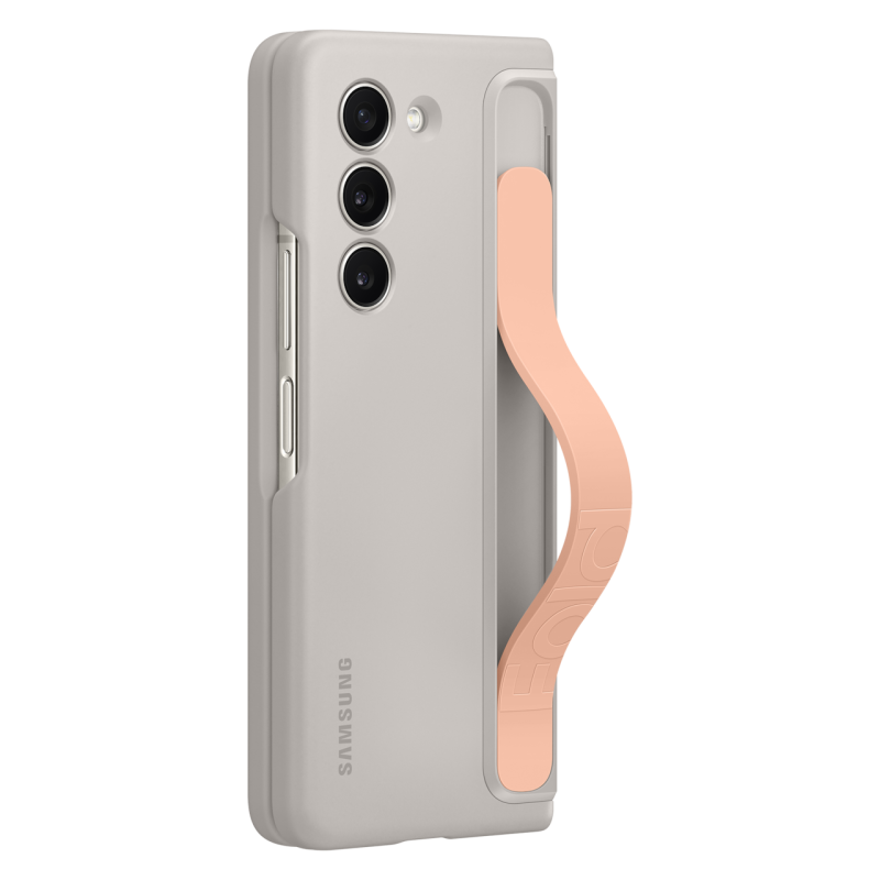 Samsung Z Fold5 Standing Case with Strap Standlı Kordonlu Kılıf KUM RENGİ - EF-MF946CUEGWW Samsung Z Fold5 Standing Case with Strap Standlı Kordonlu Kılıf KUM RENGİ - EF-MF946CUEGWW