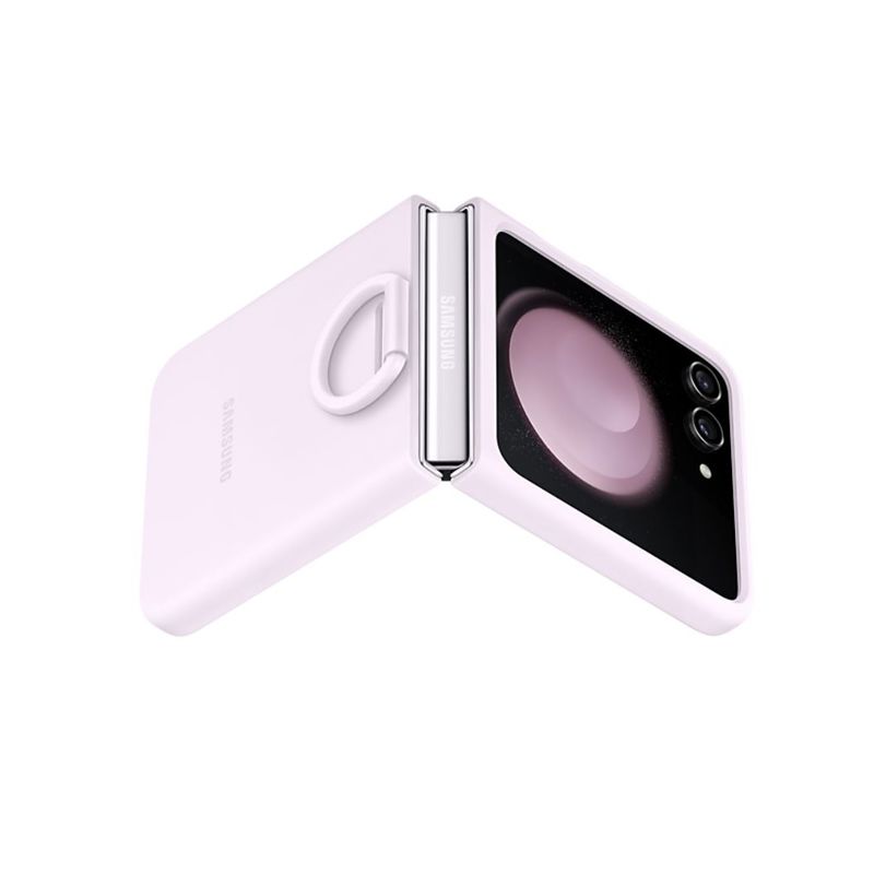 Samsung Galaxy Z Flip 5 Yüzüklü Silikon Kılıf - LAVANTA EF-PF731TVEGWW Samsung Galaxy Z Flip 5 Yüzüklü Silikon Kılıf - LAVANTA EF-PF731TVEGWW