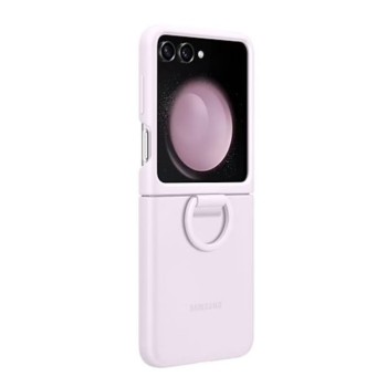 Samsung Galaxy Z Flip 5 Yüzüklü Silikon Kılıf - LAVANTA EF-PF731TVEGWW