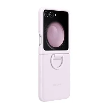 Samsung Galaxy Z Flip 5 Yüzüklü Silikon Kılıf - LAVANTA EF-PF731TVEGWW