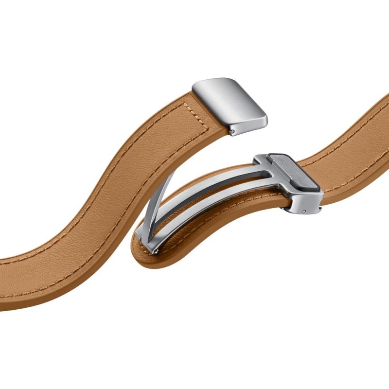 Samsung Galaxy Watch 4/5/6 Tokalı Hibrit Deri Kordon (Normal, M/L) - Kahverengi ET-SHR94LDEGWW Samsung Galaxy Watch 4/5/6 Tokalı Hibrit Deri Kordon (Normal, M/L) - Kahverengi ET-SHR94LDEGWW