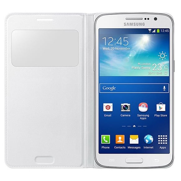 Samsung Galaxy Grand 2  S View Kılıf Beyaz EF-CG710BW