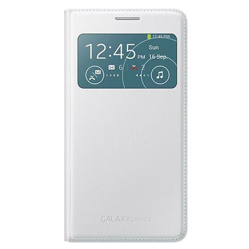 Samsung Galaxy Grand 2  S View Kılıf Beyaz EF-CG710BW