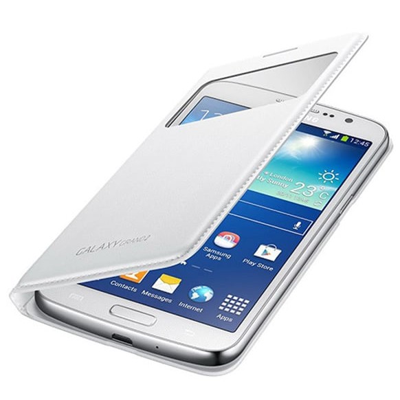Samsung Galaxy Grand 2  S View Kılıf Beyaz EF-CG710BW
