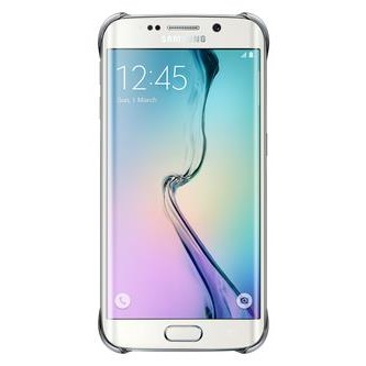 Samsung Galaxy S6 Edge Koruma Kılıfı Şeffaf Gümüş EF-QG925BSEGWW