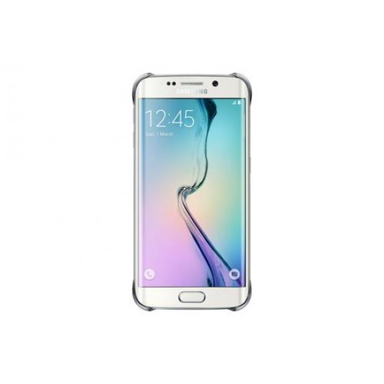 Samsung Galaxy S6 Edge Koruma Kılıfı Şeffaf Gümüş EF-QG925BSEGWW