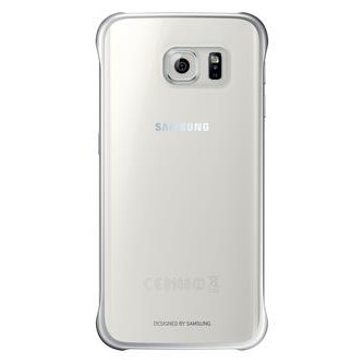 Samsung Galaxy S6 Edge Koruma Kılıfı Şeffaf Gümüş EF-QG925BSEGWW