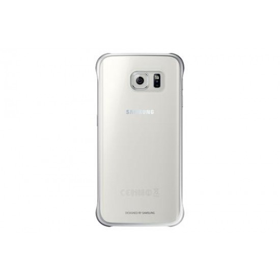 Samsung Galaxy S6 Edge Koruma Kılıfı Şeffaf Gümüş EF-QG925BSEGWW