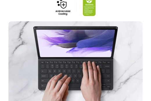 Samsung Galaxy TAB S7 FE ve TAB S7+ Plus İNCE 12.4" Klavyeli Kılıf EF-DT730BBEGTR Özellikleri ve Fiyatı