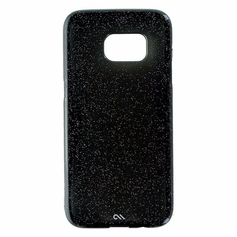 Case-Mate S7 Edge Koruyucu Kılıf Simli Siyah - GP-G935CMCPCAB