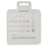 Samsung 3 Çıkışlı Şarj Kablosu Type-C USB Dönüşür EP-MN930GWEGWW Samsung 3 Çıkışlı Şarj Kablosu Type-C USB Dönüşür EP-MN930GWEGWW