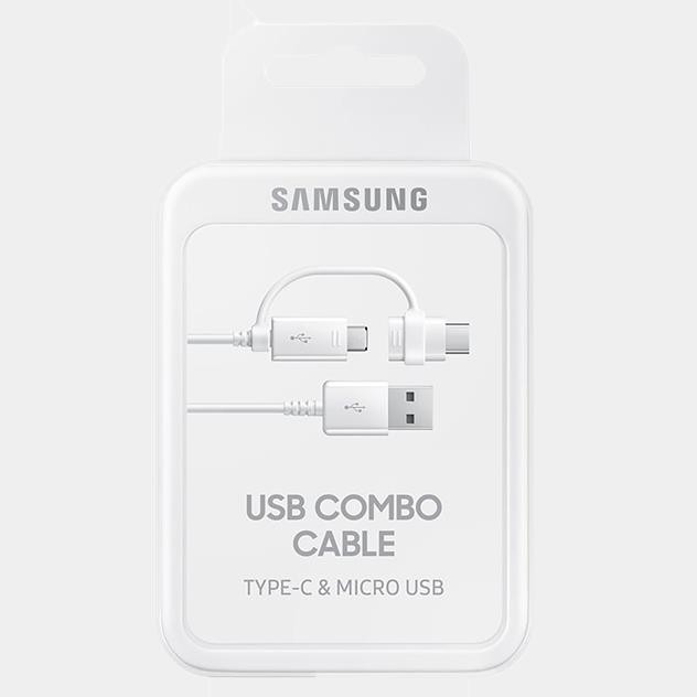 Samsung MicroUSB & TypeC Kombo Kablo - EP-DG930DWEGWW Samsung MicroUSB & TypeC Kombo Kablo - EP-DG930DWEGWW