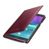 Samsung Galaxy Note 4 LED Cüzdan Kılıf Bordo EF-NN910BREGWW