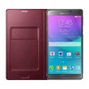 Samsung Galaxy Note 4 LED Cüzdan Kılıf Bordo EF-NN910BREGWW