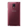 Samsung Galaxy Note 4 LED Cüzdan Kılıf Bordo EF-NN910BREGWW