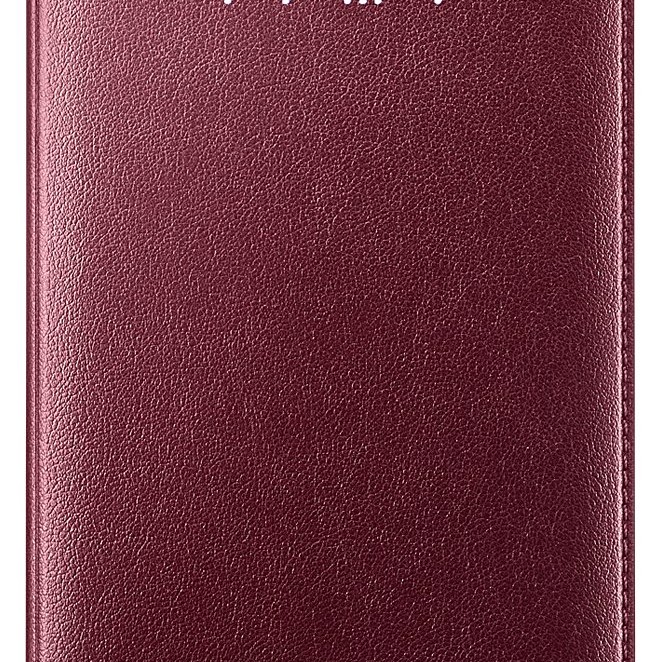 Samsung Galaxy Note 4 LED Cüzdan Kılıf Bordo EF-NN910BREGWW