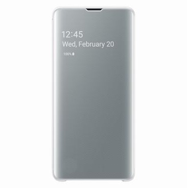 Samsung Galaxy S10 Clear View Kılıf - Beyaz EF-ZG973CWEGWW Samsung Galaxy S10 Clear View Kılıf - Beyaz EF-ZG973CWEGWW