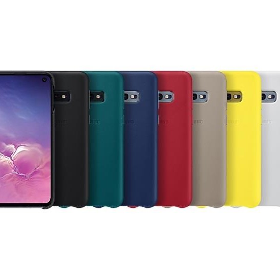 Samsung Galaxy S10e FLAT Deri Kılıf - Gri EF-VG970LJEGWW