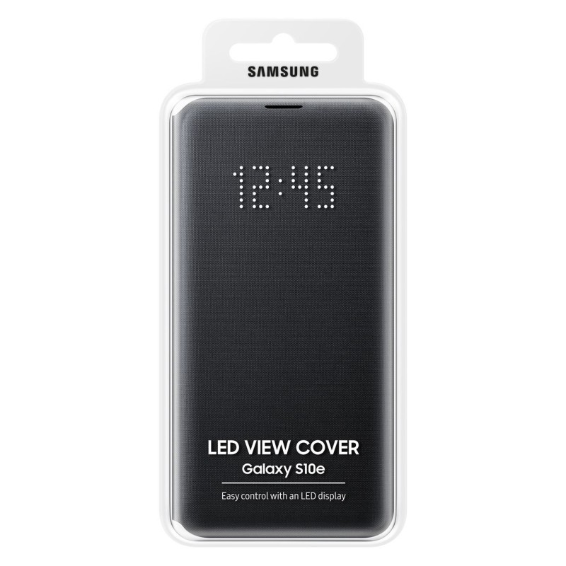 OUTLET Samsung Galaxy S10e LED View Kılıf Siyah EF-NG970PBEGWW