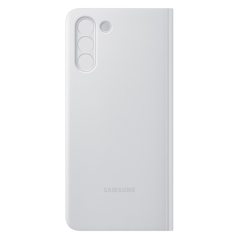 Samsung S21+ Akıllı Clear View Kılıf - Açık Gri EF-ZG996CJEGTR