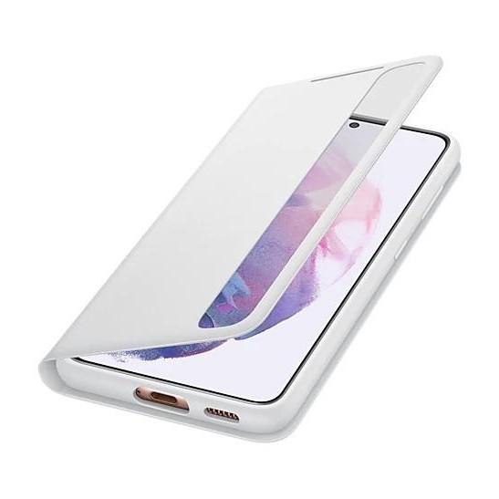 Samsung Galaxy S21 Akıllı Clear View Kılıf - Açık Gri EF-ZG991CJEGTR