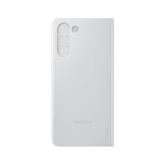 Samsung Galaxy S21 Akıllı Clear View Kılıf - Açık Gri EF-ZG991CJEGTR