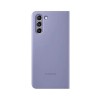 Samsung Galaxy S21 Akıllı Clear View Kılıf - Mor EF-ZG991CVEGTR