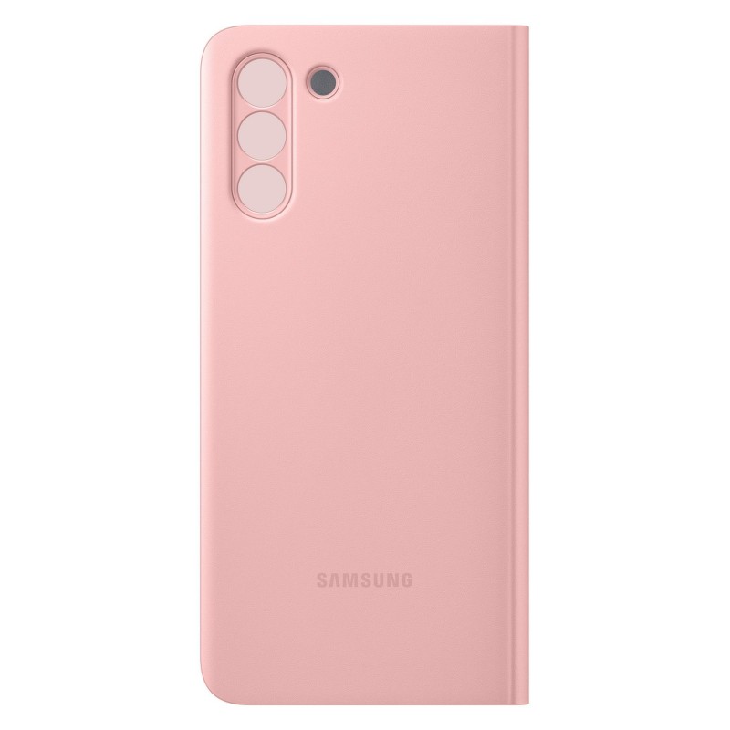 Samsung S21+ Akıllı Clear View Kılıf - Pembe EF-ZG996CPEGTR