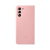 Samsung Galaxy S21 Akıllı Clear View Kılıf - Pembe EF-ZG991CPEGTR