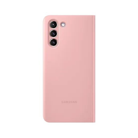 Samsung Galaxy S21 Akıllı Clear View Kılıf - Pembe EF-ZG991CPEGTR