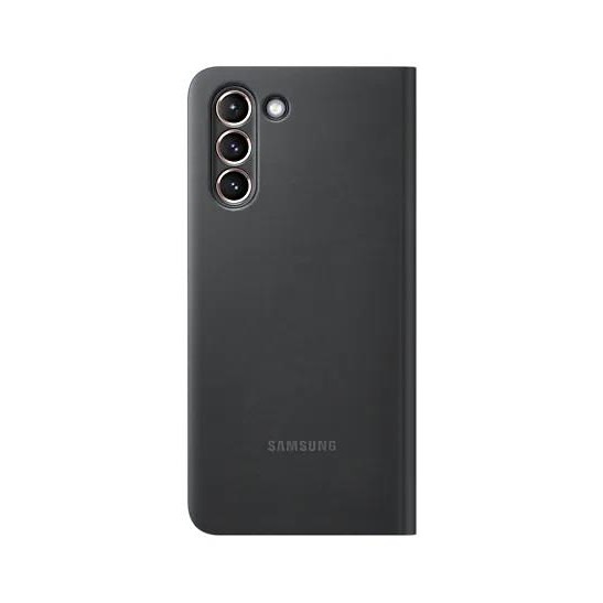 Samsung Galaxy S21 Akıllı Clear View Kılıf - Siyah EF-ZG991CBEGTR