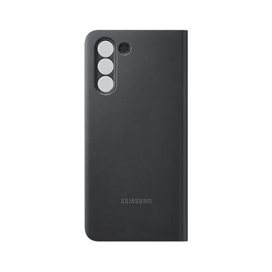 Samsung Galaxy S21 Akıllı Clear View Kılıf - Siyah EF-ZG991CBEGTR