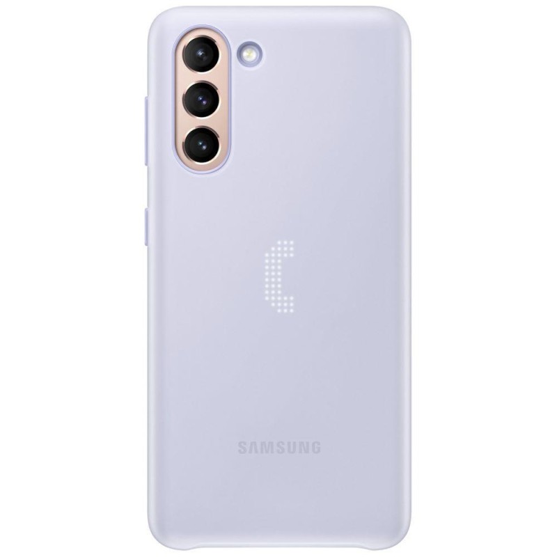 Samsung Galaxy S21 Akıllı Led Kılıf - Mor EF-KG991CVEGTR
