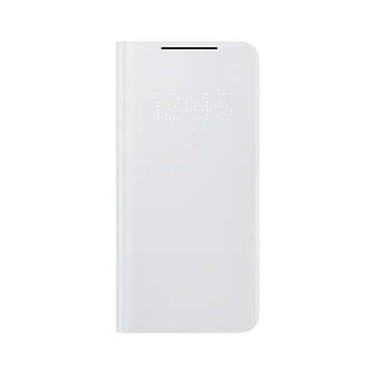 Samsung Galaxy S21 Akıllı Led View Kılıf - Açık Gri EF-NG991PJEGTR