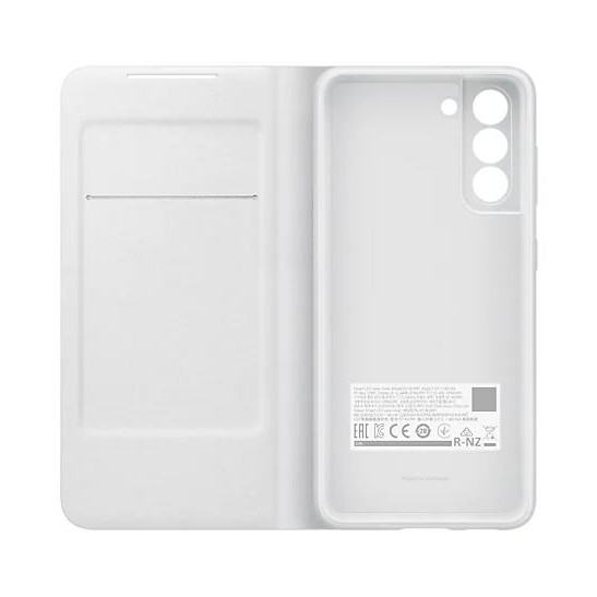 Samsung Galaxy S21 Akıllı Led View Kılıf - Açık Gri EF-NG991PJEGTR