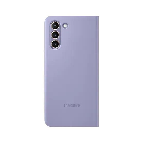 Samsung Galaxy S21 Akıllı Led View Kılıf - Mor EF-NG991PVEGTR