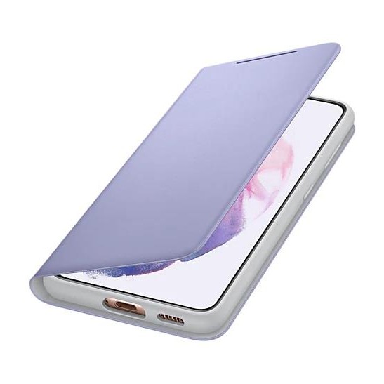 Samsung Galaxy S21 Akıllı Led View Kılıf - Mor EF-NG991PVEGTR