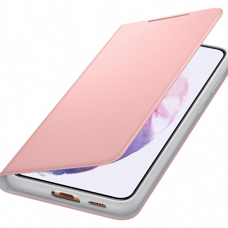 Samsung Galaxy S21+ Akıllı Led View Kılıf - Pembe