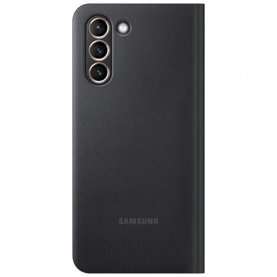 Samsung Galaxy S21 Akıllı Led View Kılıf - Siyah EF-NG991PBEGTR