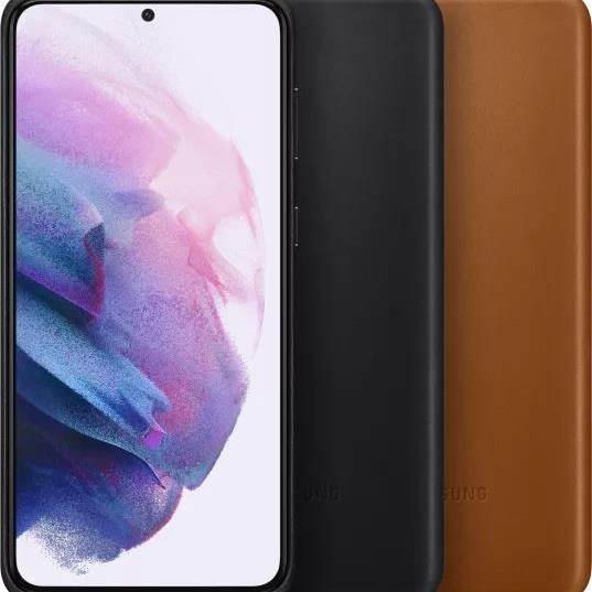 Samsung Galaxy S21+ Plus Deri Kılıf - Kahverengi EF-VG996LAEGWW